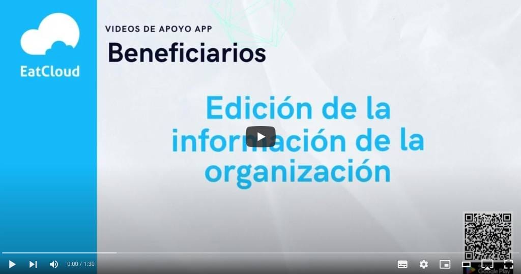 2 Edición de la información de la organización